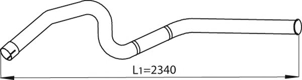 DINEX 52606 Exhaust Pipe